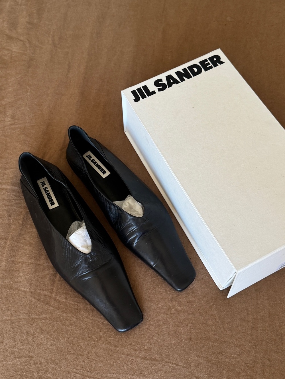 Jil Sander Soft Leather Ballet Flats